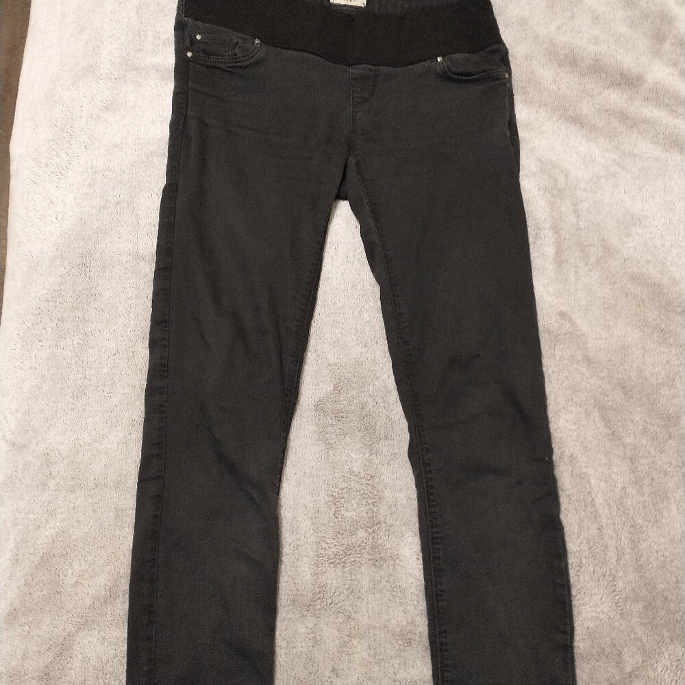 TOPSHOP MOTO / MATERNITY LEIGH JEANS IN BLACK